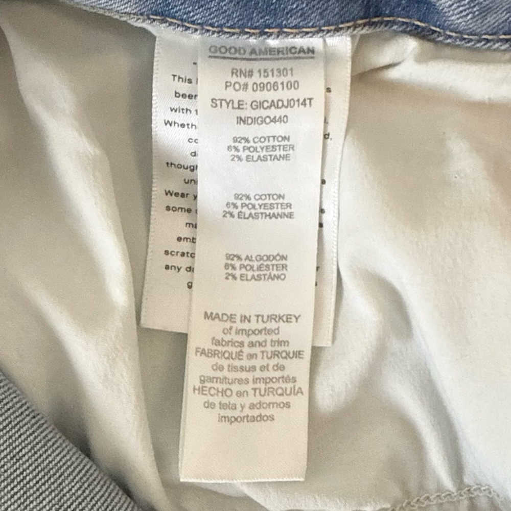 Good American Good Icon High Rise Straight
Exposed Buttons Indigo440 Size 18 - Picture 14 of 15